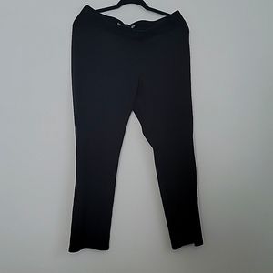 Black Betabrand Straight Leg Pants S-Petite